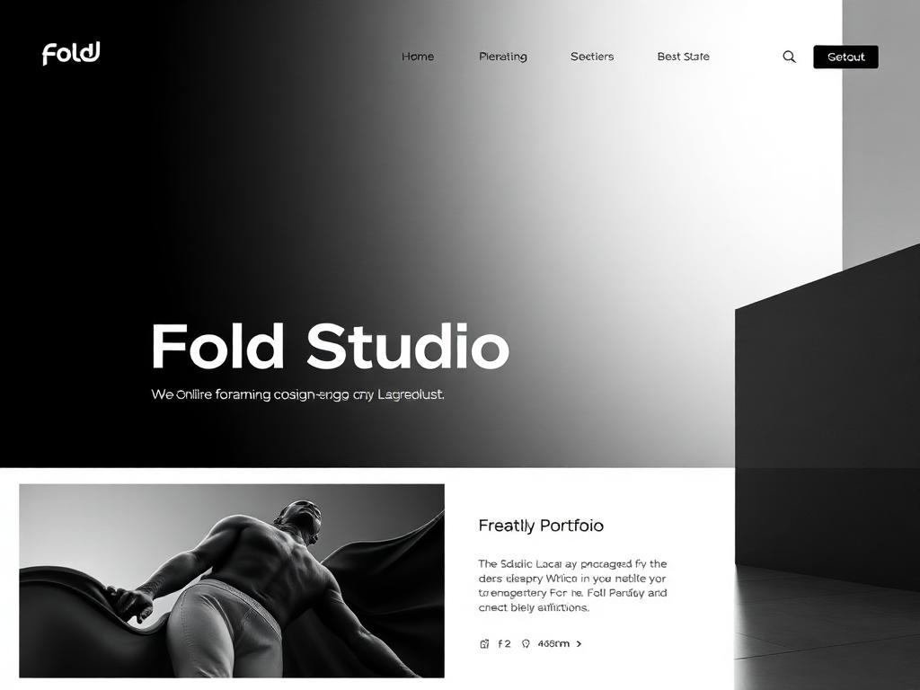 Fold Studio — Portfolio website by ZyvenzaSolution