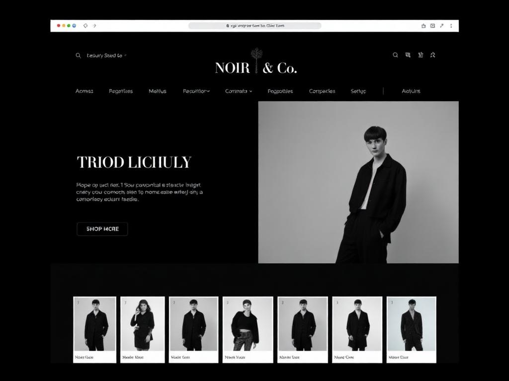 Noir & Co. — E-Commerce website by ZyvenzaSolution