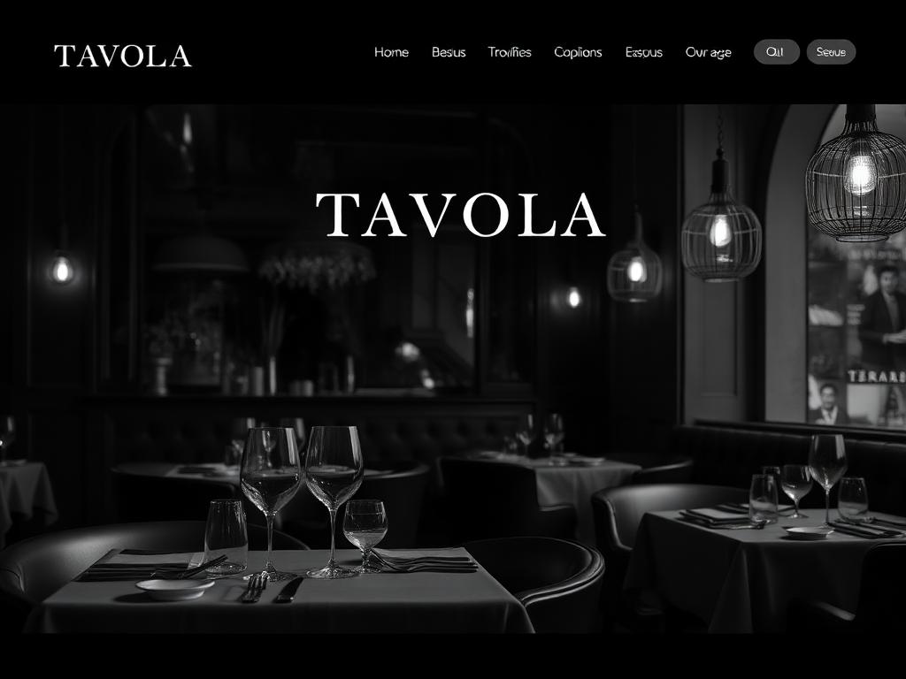 Tavola Bistro — Restaurant website by ZyvenzaSolution